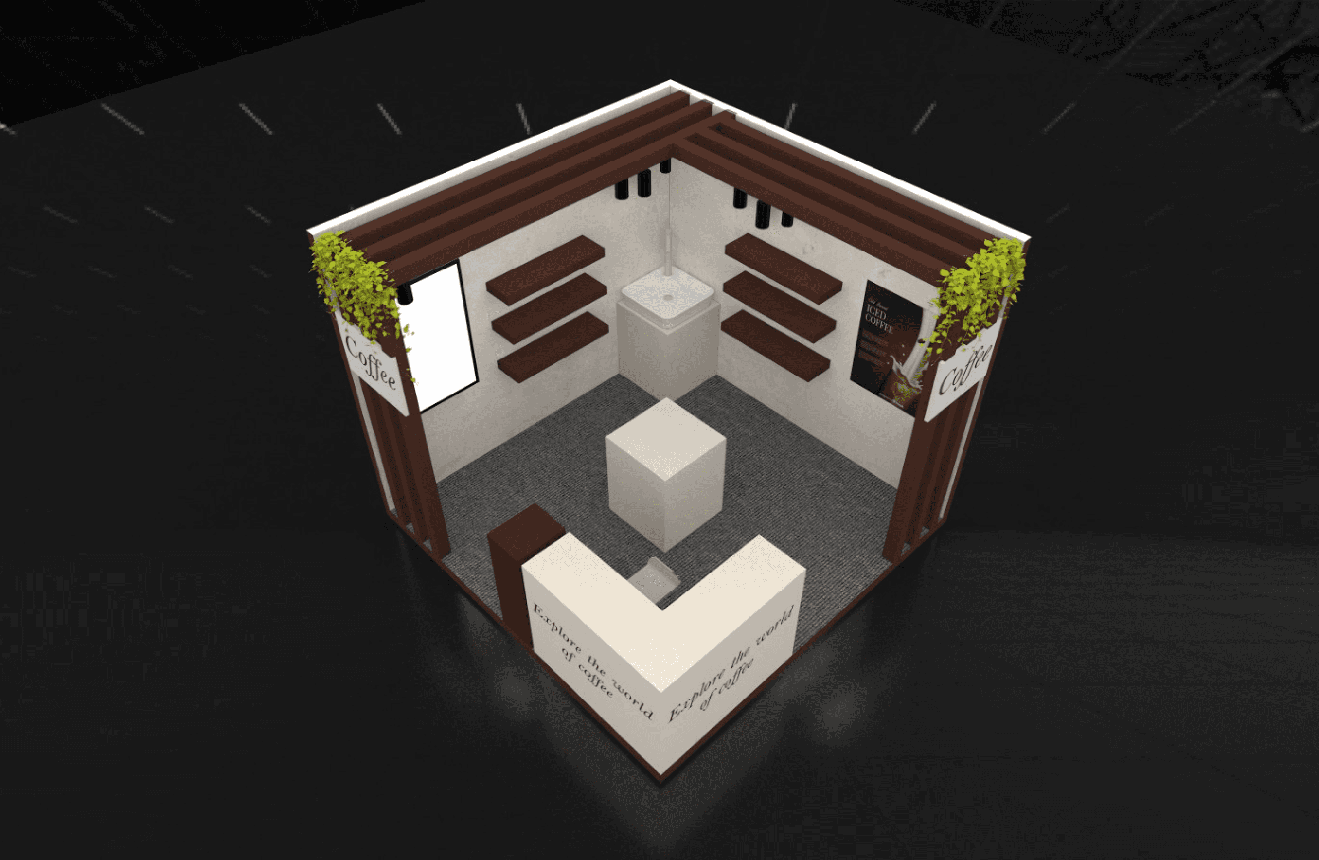 3d model of the stall