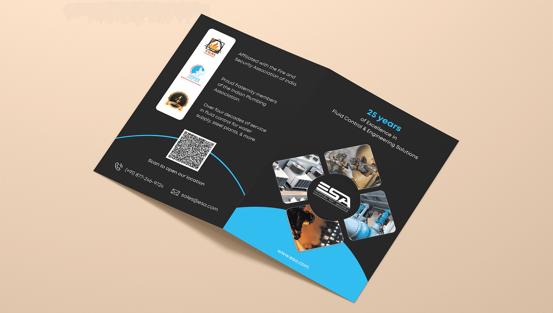 esa brochure mockup