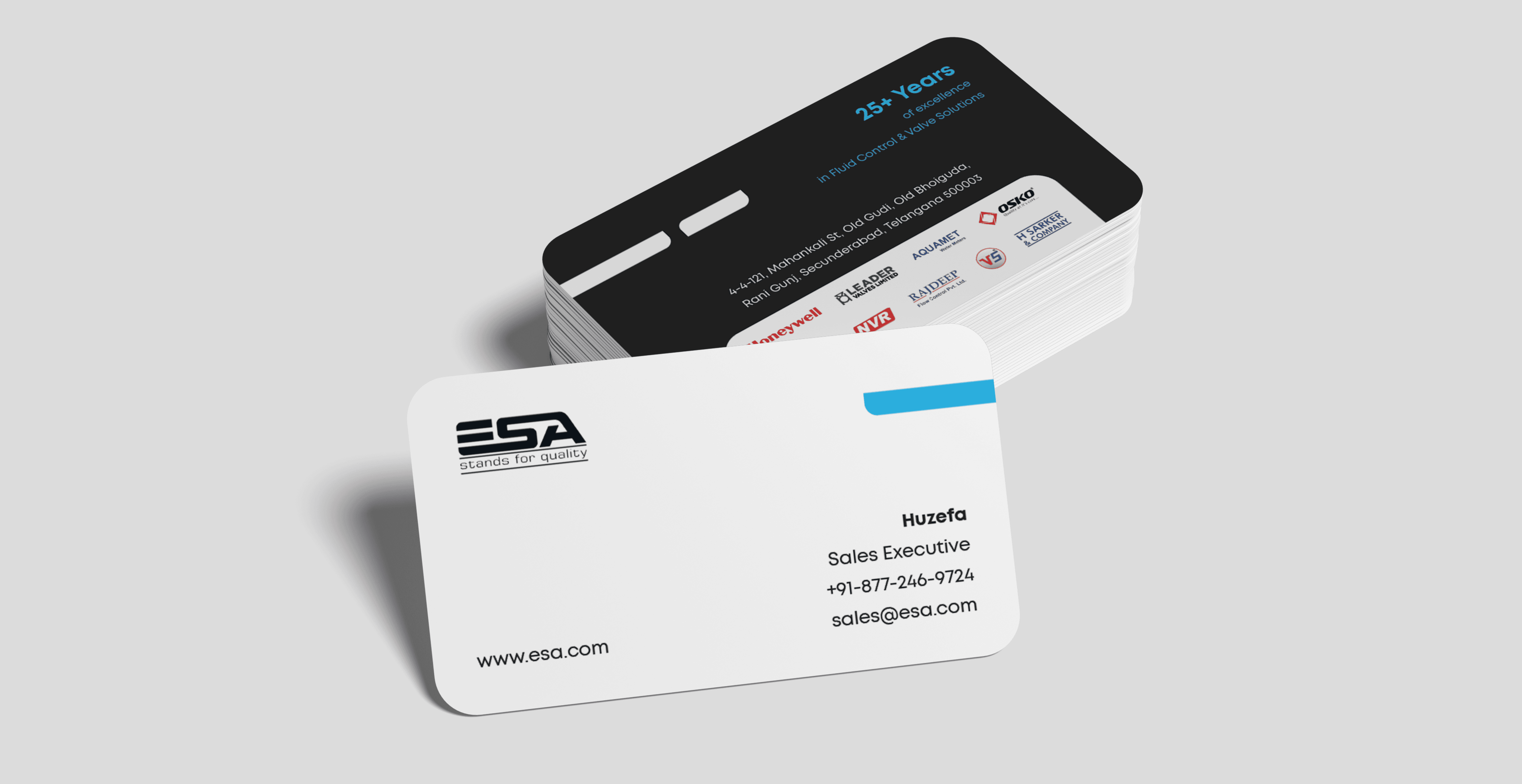 esa business cards mockup