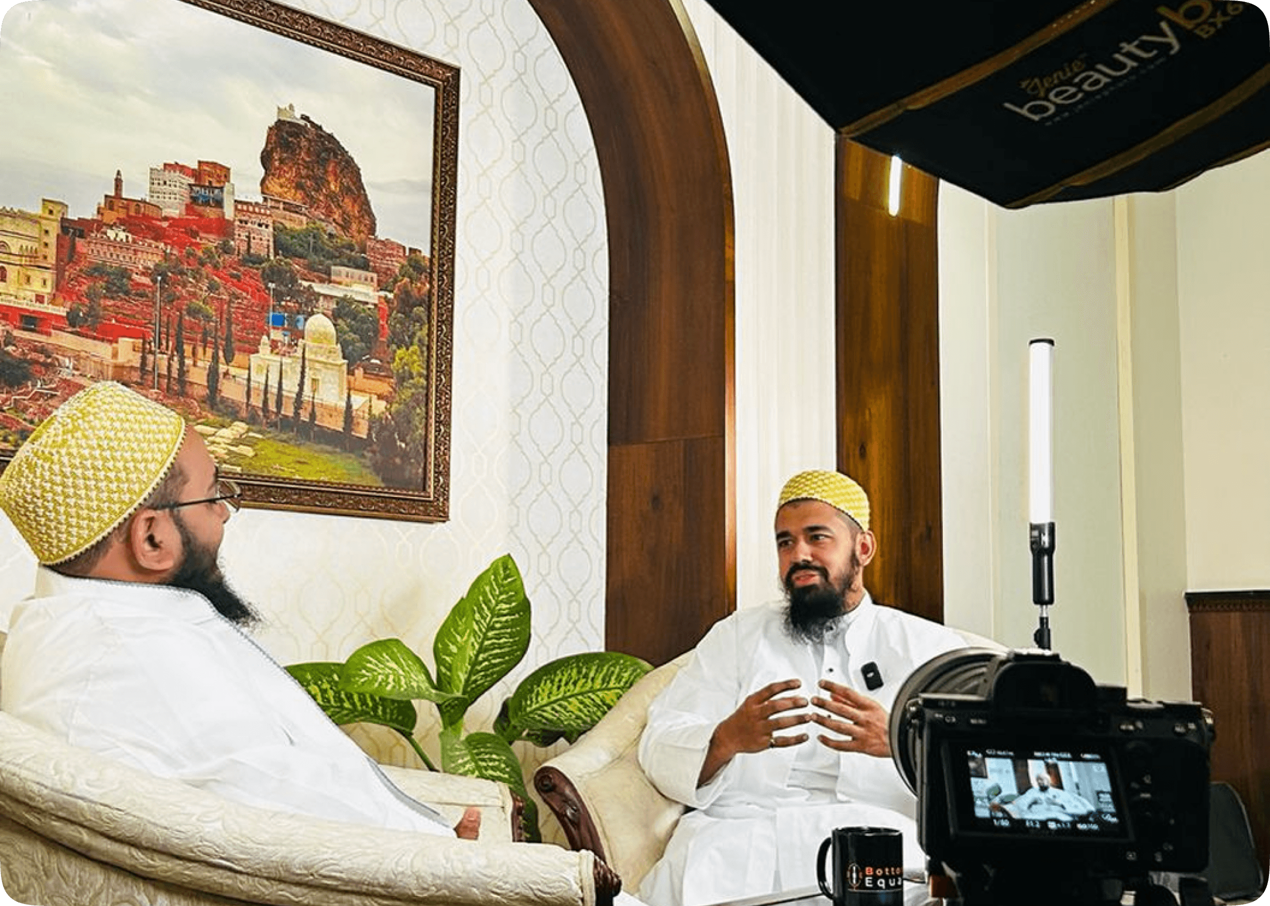 podcast set photograph