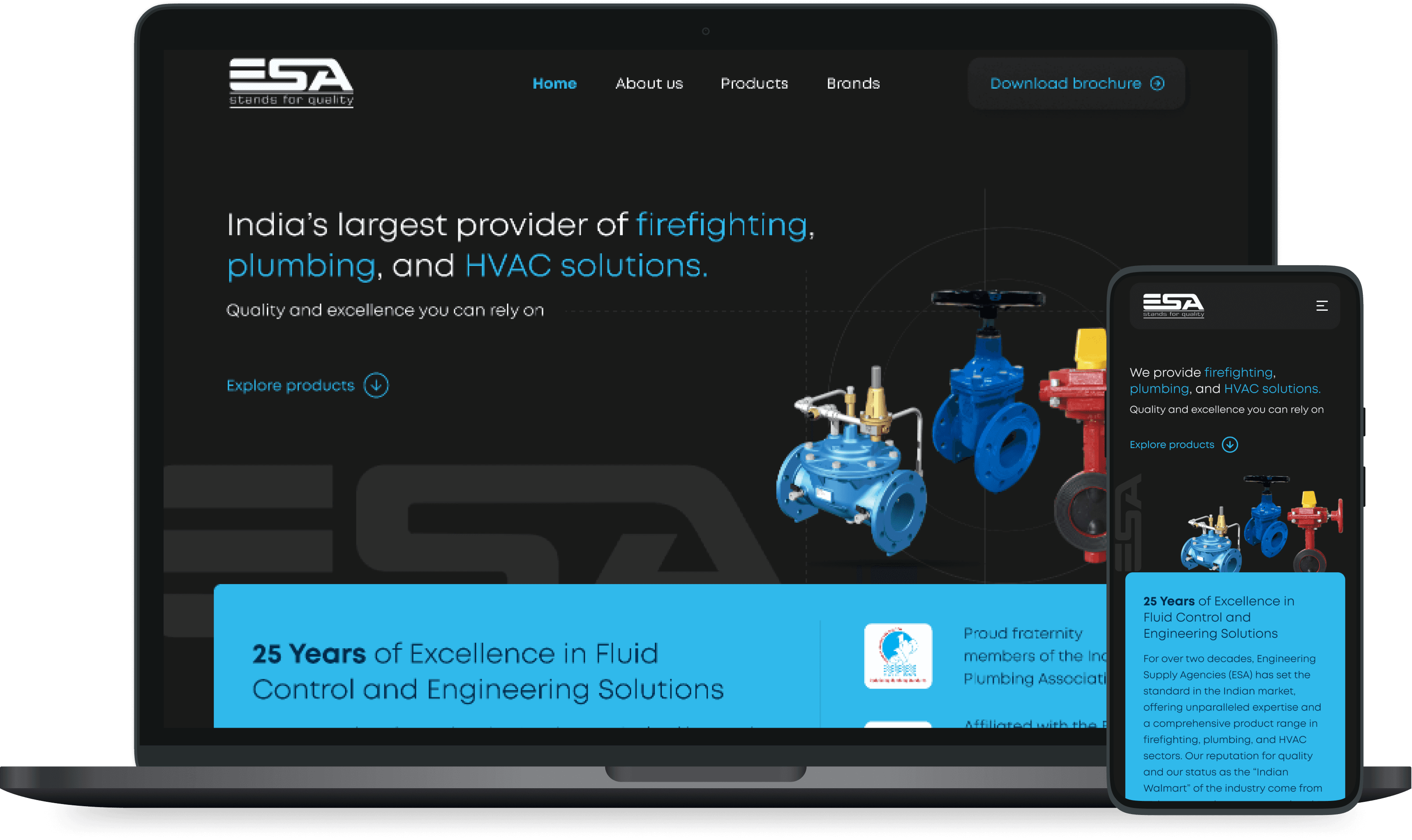 esa website screens
